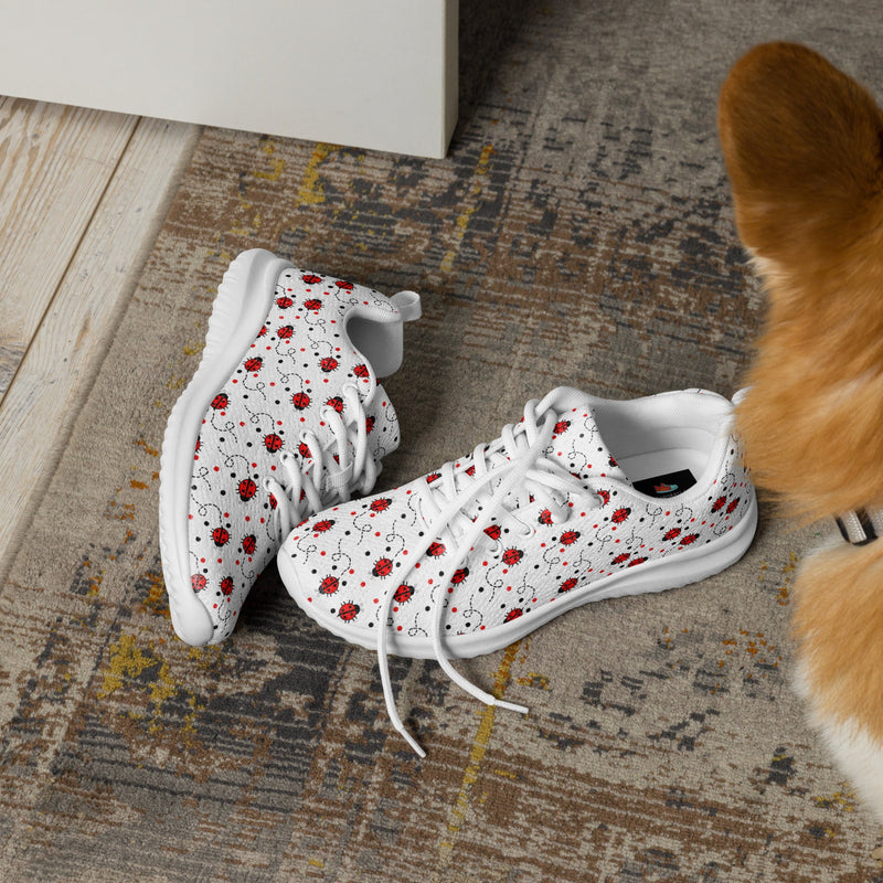 Ladybug Flower Athletic #144 - Opposite Side | HA!LO Canvas Sneakers