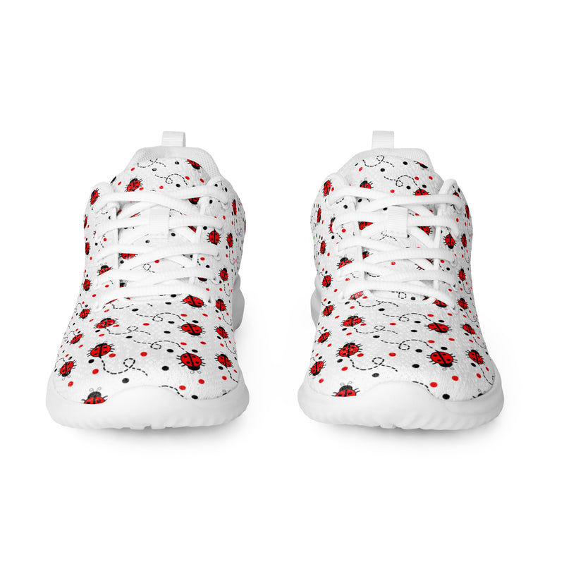 Ladybug Flower Athletic #144 - Front View | HA!LO Canvas Sneakers