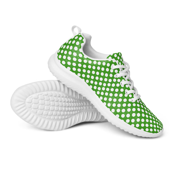 HA!LO Green Dot Check — Women's Canvas Athletic Sneaker