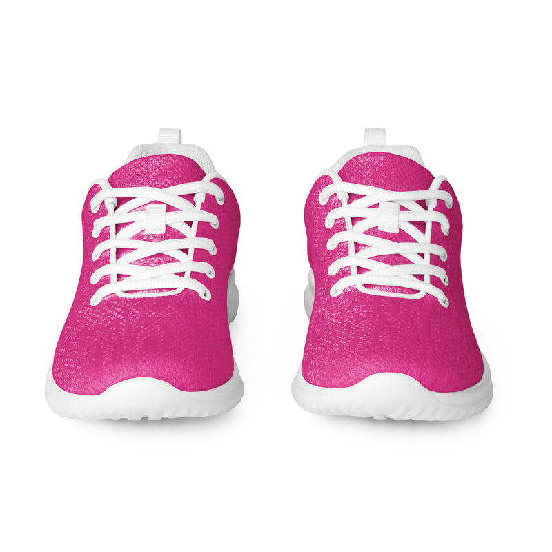 Hot Pink Athletic #168 - Front View | HA!LO Canvas Sneakers