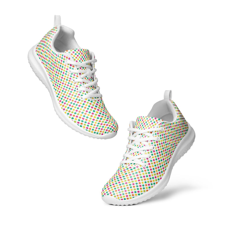 Pastel Confetti Athletic #170 - Top Down View | HA!LO Canvas Sneakers