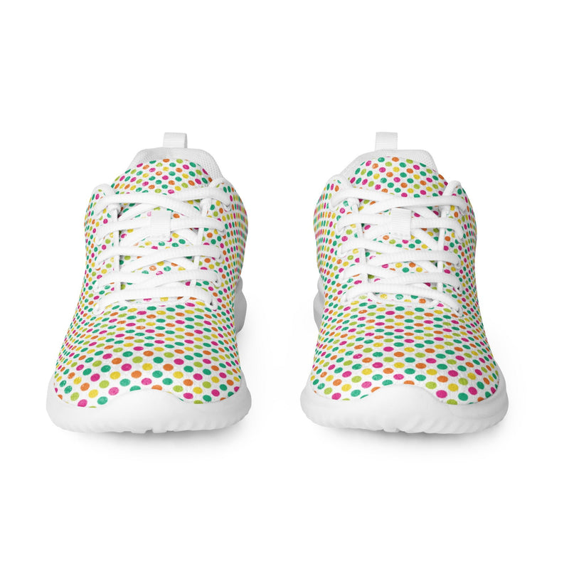 Pastel Confetti Athletic #170 - Front View | HA!LO Canvas Sneakers