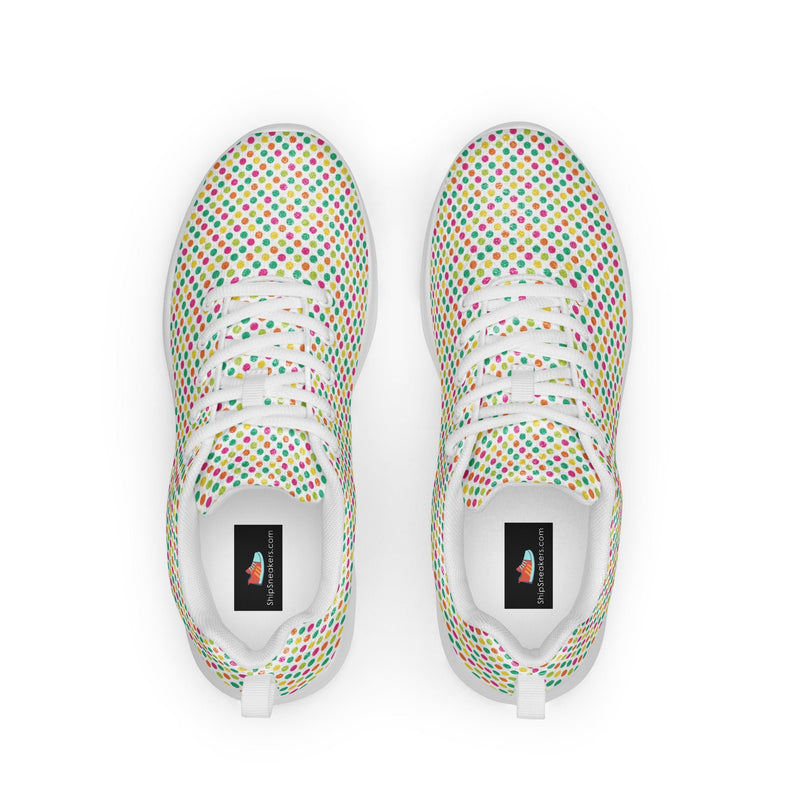 Pastel Confetti Athletic #170 - Back View | HA!LO Canvas Sneakers