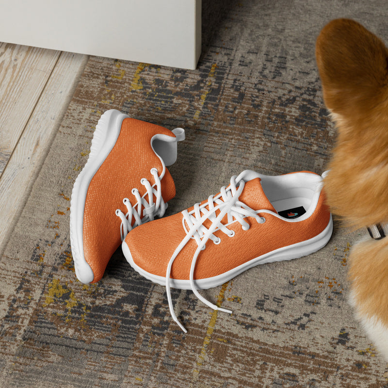 Orange Solid Athletic #171 - Opposite Side | HA!LO Canvas Sneakers