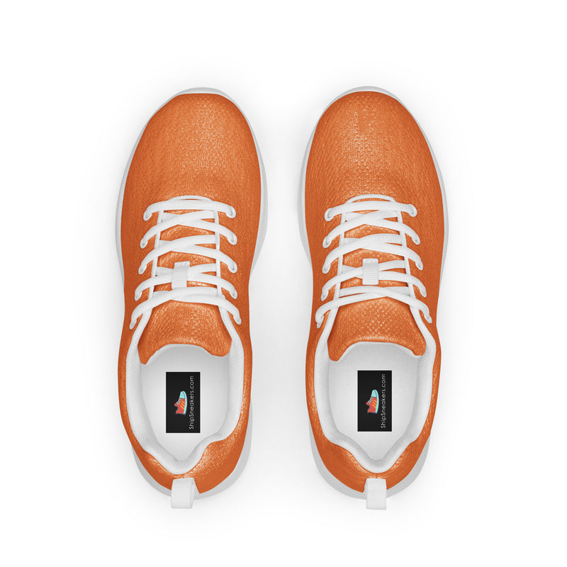 Orange Solid Athletic #171 - Back View | HA!LO Canvas Sneakers