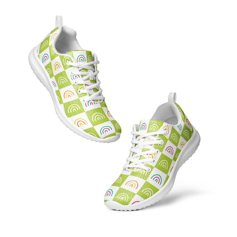 Rainbow Circle Athletic #175 - Top Down View | HA!LO Canvas Sneakers