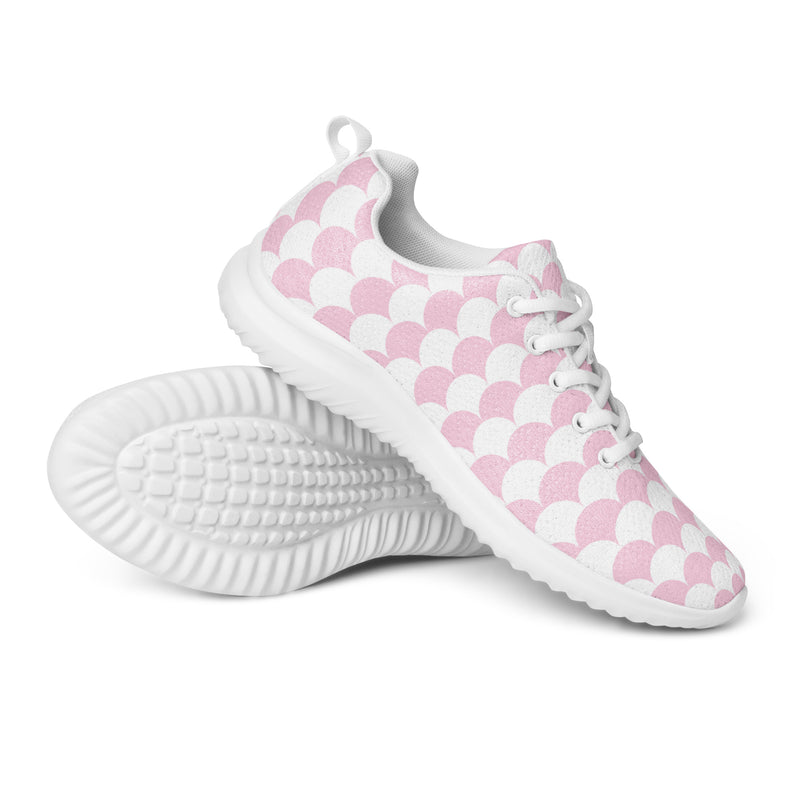 Pink Check Wave Athletic #179 - Canvas High Top Sneakers | HA!LO
