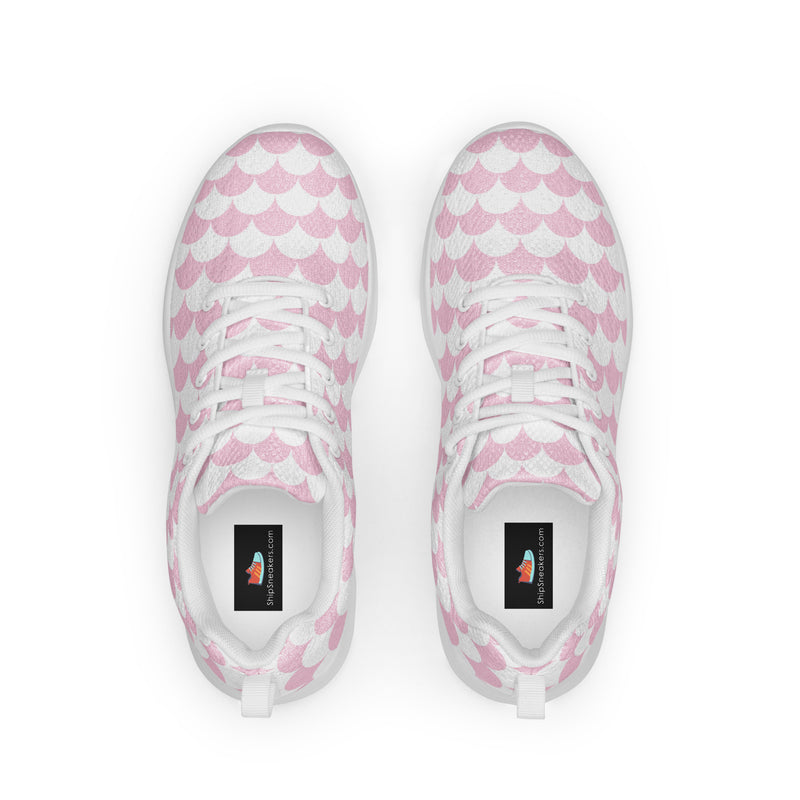 Pink Check Wave Athletic #179 - Back View | HA!LO Canvas Sneakers