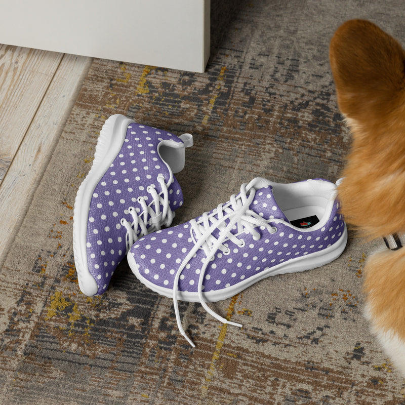 Purple Dot Athletic #180 - Opposite Side | HA!LO Canvas Sneakers