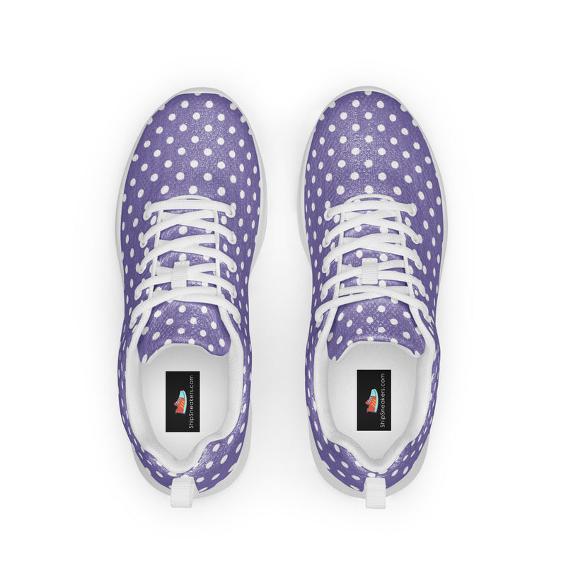 Purple Dot Athletic #180 - Back View | HA!LO Canvas Sneakers