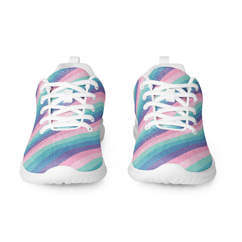 Pink Checkerboard Athletic #184 - Front View | HA!LO Canvas Sneakers