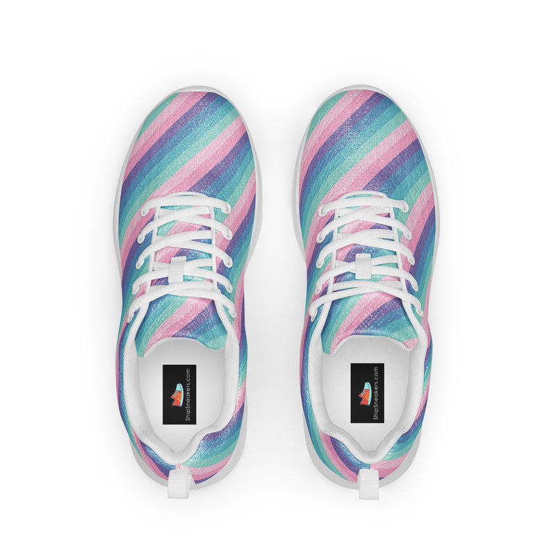 Pink Checkerboard Athletic #184 - Back View | HA!LO Canvas Sneakers
