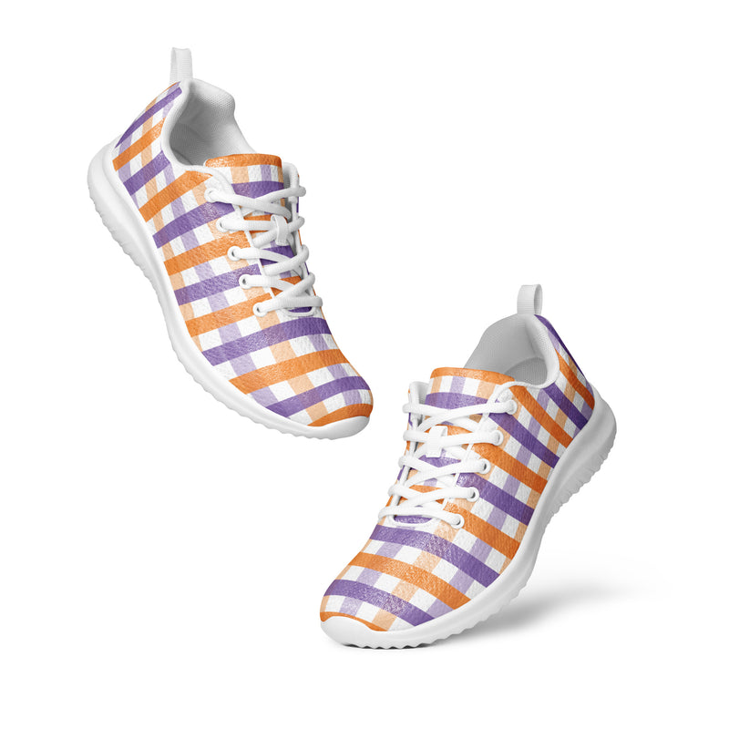 Halloween Stripe Athletic #194 - Top Down View | HA!LO Canvas Sneakers
