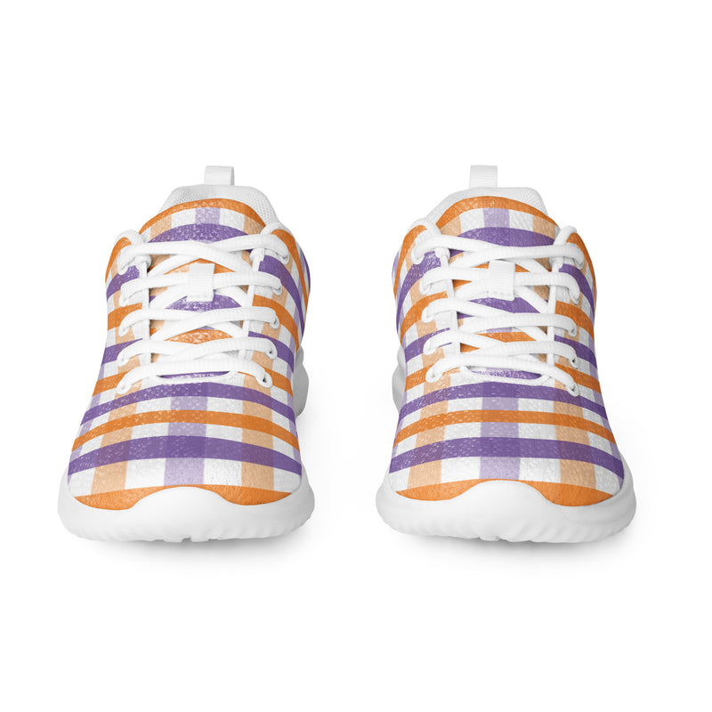 Halloween Stripe Athletic #194 - Back View | HA!LO Canvas Sneakers