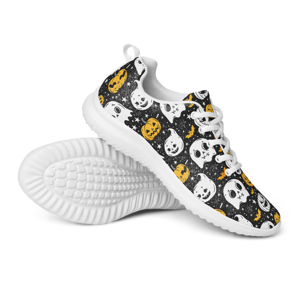 HA!LO Halloween Ghost — Women's Canvas Athletic Sneaker