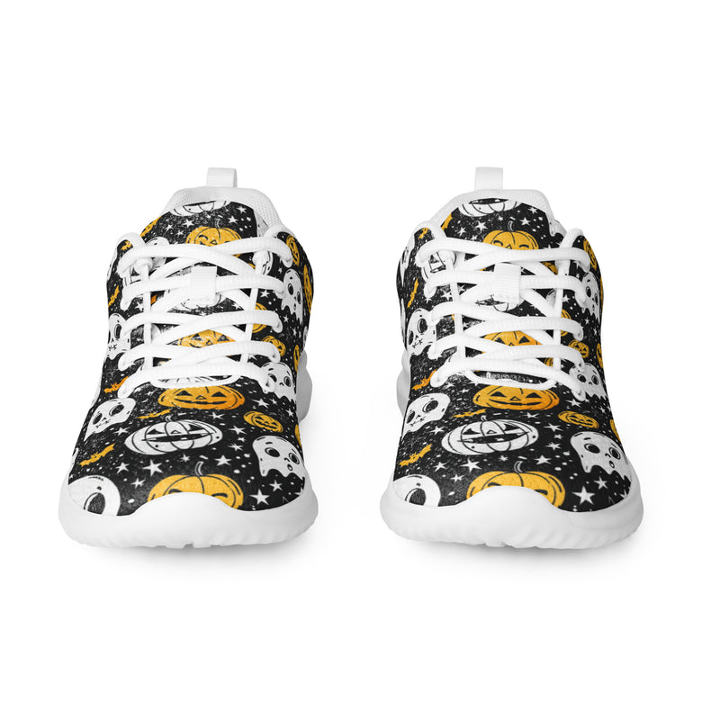 Halloween Ghost Athletic #201 - Front View | HA!LO Canvas Sneakers