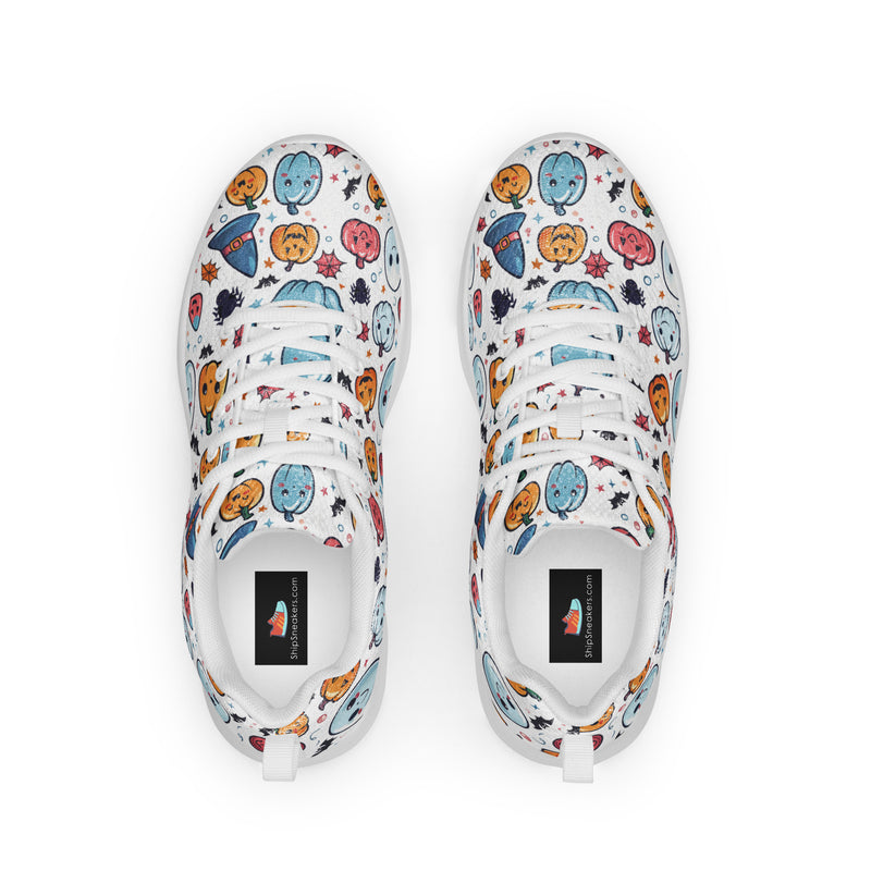 Autumn Doodle Athletic #202 - Back View | HA!LO Canvas Sneakers