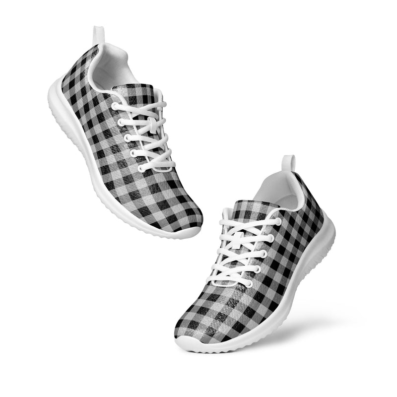 Buffalo Check Athletic #210 - Top Down View | HA!LO Canvas Sneakers