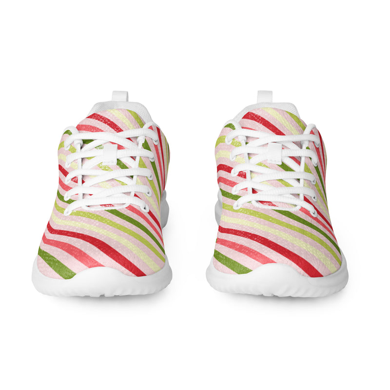 Candy Stripe Athletic #214 - Back View | HA!LO Canvas Sneakers