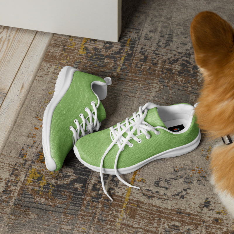 Lime Green Dot Athletic #222 - Opposite Side | HA!LO Canvas Sneakers