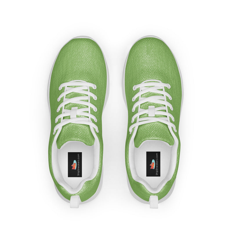 Lime Green Dot Athletic #222 - Back View | HA!LO Canvas Sneakers