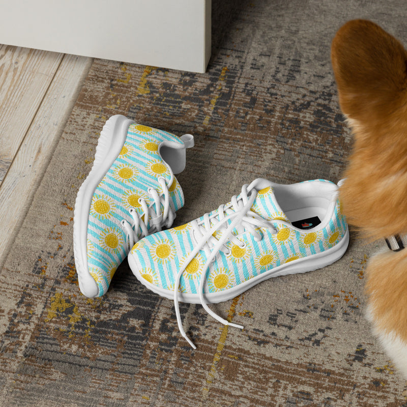 Daisy Blue Athletic #225 - Opposite Side | HA!LO Canvas Sneakers