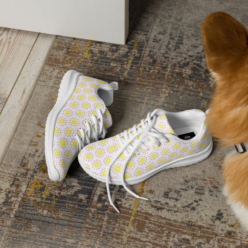 Yellow Daisy Athletic #229 - Opposite Side | HA!LO Canvas Sneakers