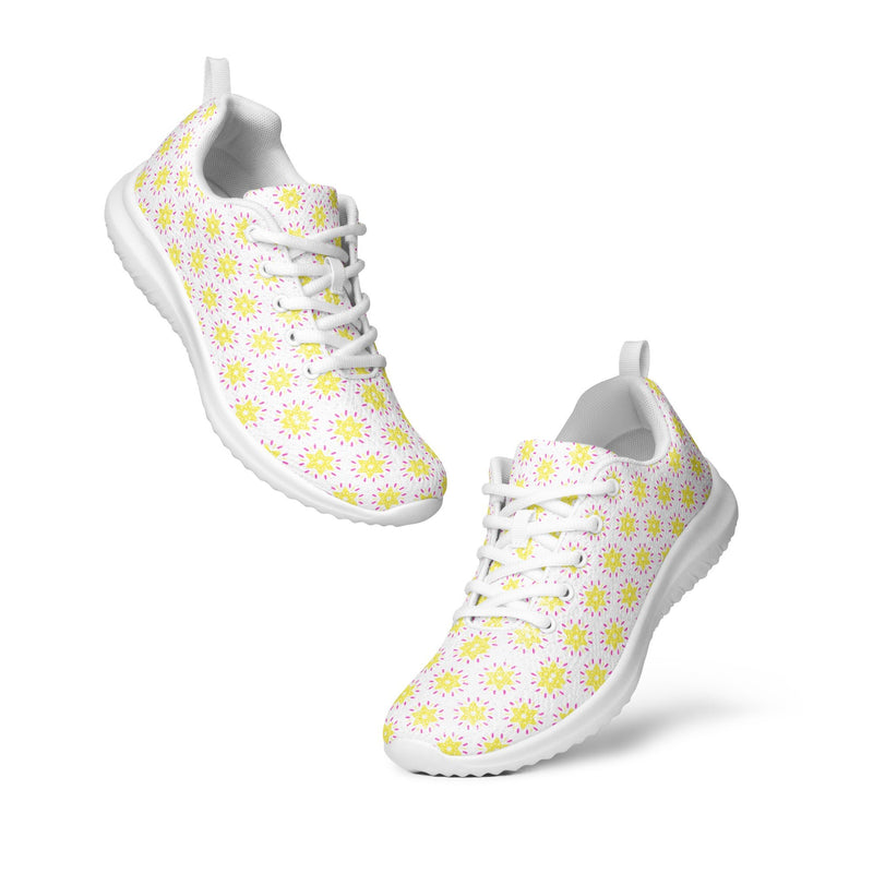 Yellow Daisy Athletic #229 - Top Down View | HA!LO Canvas Sneakers