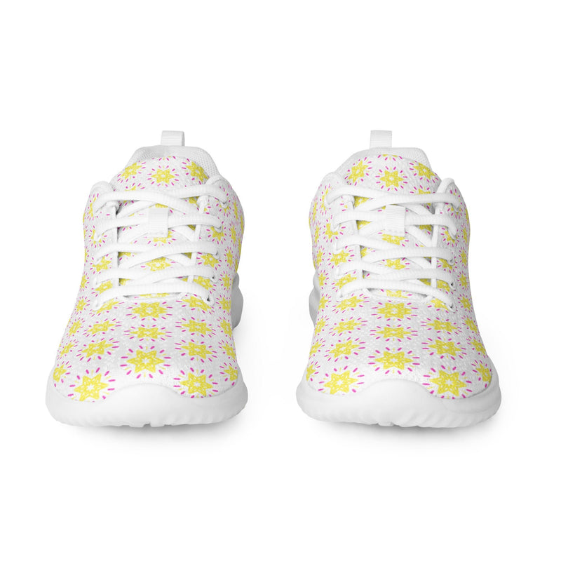 Yellow Daisy Athletic #229 - Front View | HA!LO Canvas Sneakers