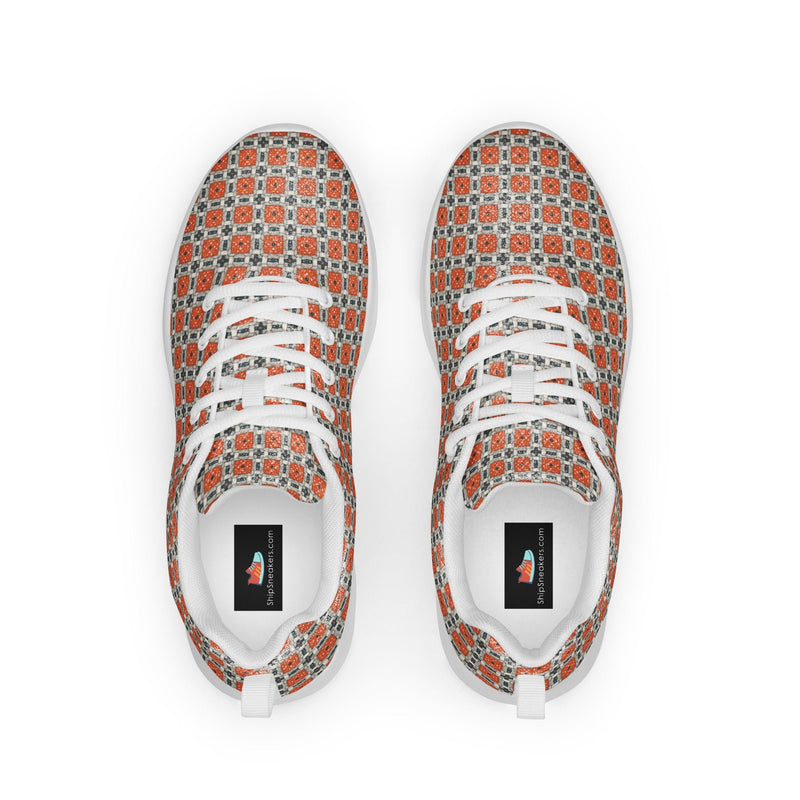 Autumn Tile Athletic #242 - Back View | HA!LO Canvas Sneakers