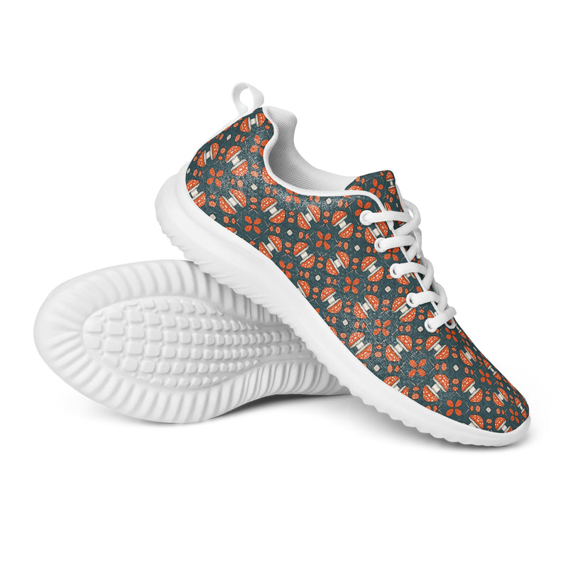 Terra Cotta Dot Athletic #248 - Canvas High Top Sneakers | HA!LO