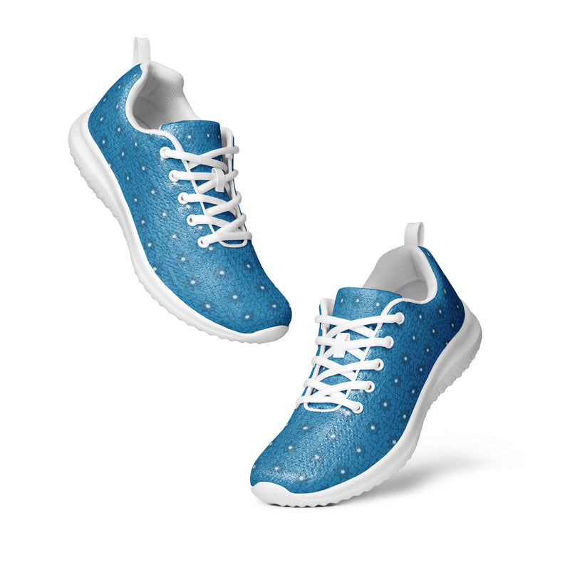 Blue Dot Large Athletic #255 - Top Down View | HA!LO Canvas Sneakers