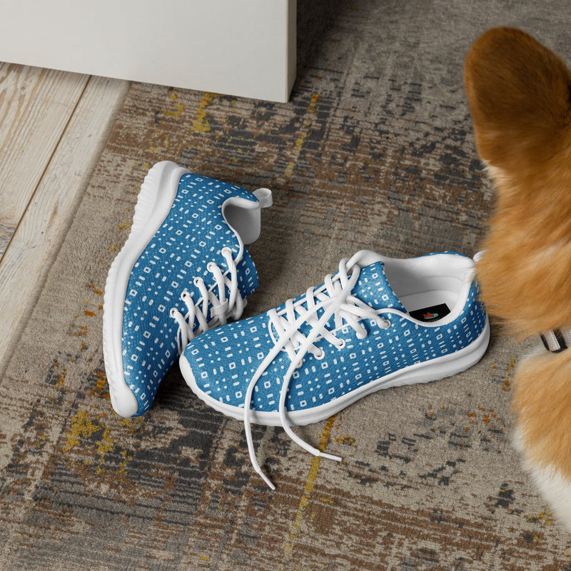 Blue Star Tile Athletic #256 - Opposite Side | HA!LO Canvas Sneakers