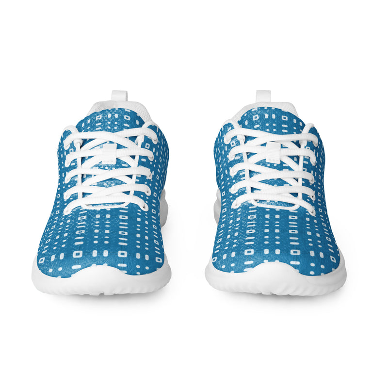 Blue Star Tile Athletic #256 - Front View | HA!LO Canvas Sneakers