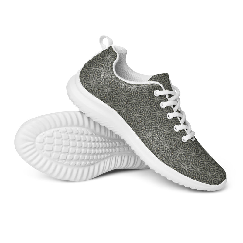 Sage Dot Pattern Athletic #264 - Canvas High Top Sneakers | HA!LO