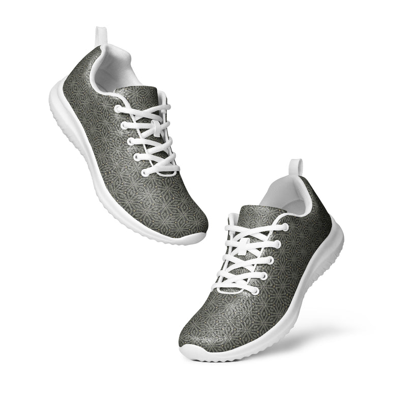 Sage Dot Pattern Athletic #264 - Top Down View | HA!LO Canvas Sneakers