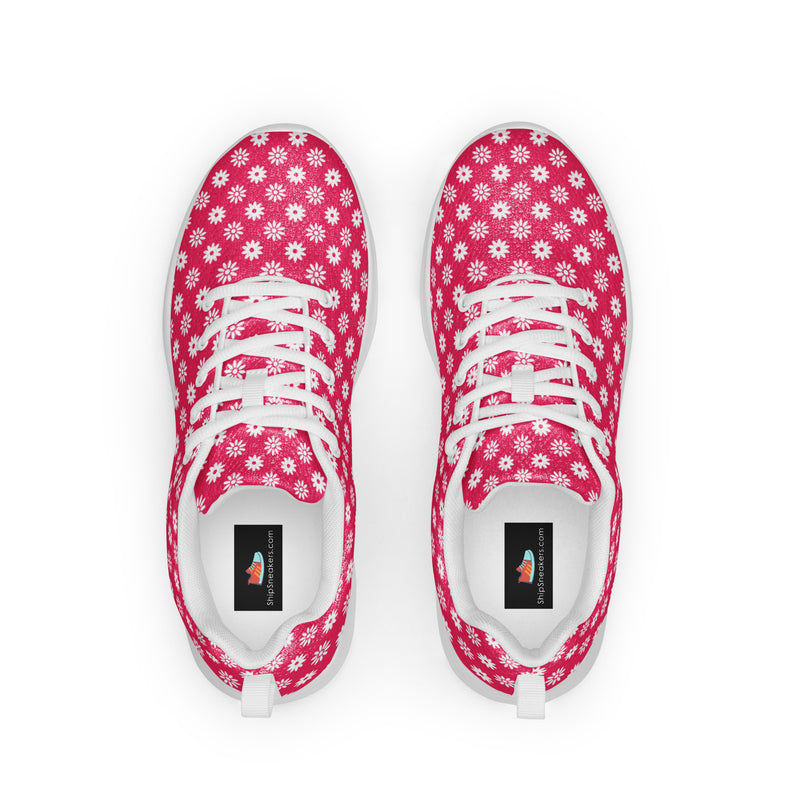 Coral Polka Dot Athletic #268 - Back View | HA!LO Canvas Sneakers