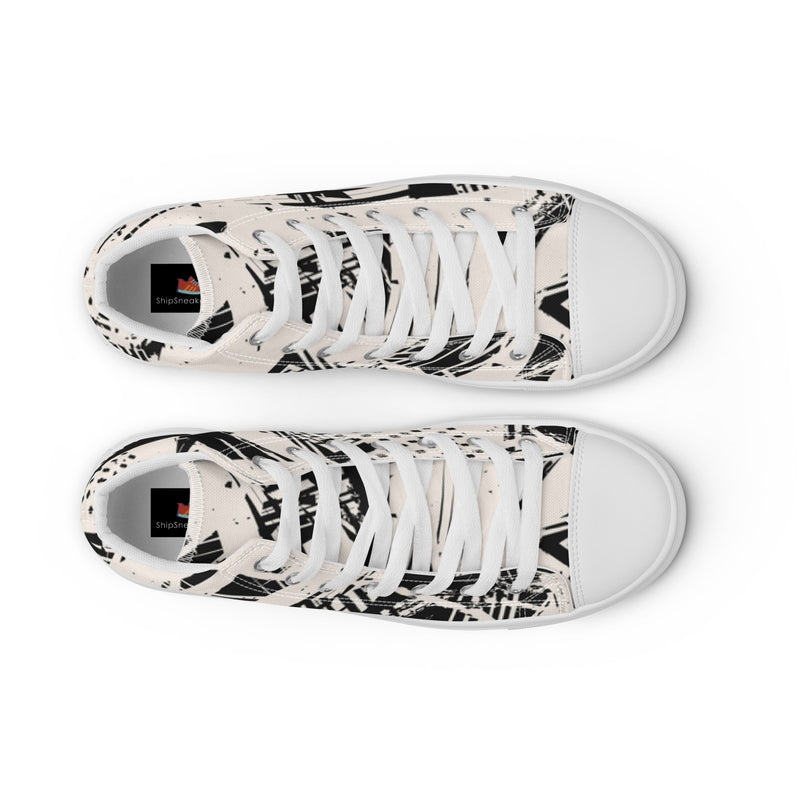 Ink Splatter High Top #22 - Lifestyle Shot | HA!LO Canvas Sneakers