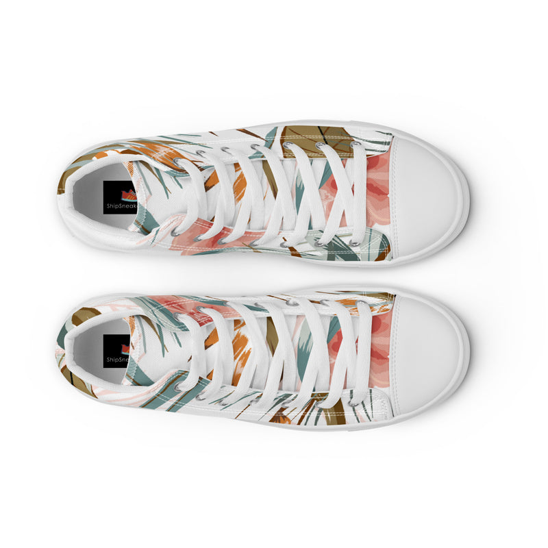 Autumn Fern High Top #65 - Lifestyle Shot | HA!LO Canvas Sneakers