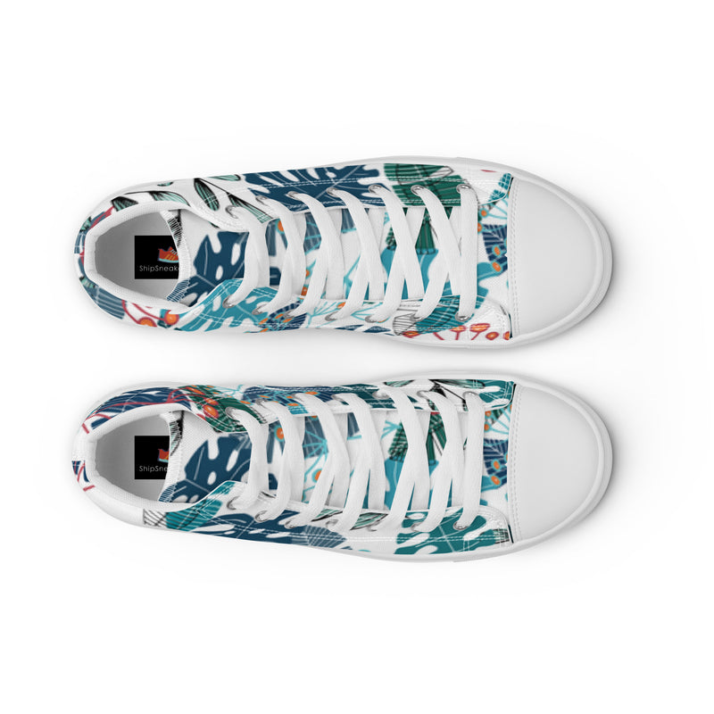 Monstera Palm High Top #96 - Lifestyle Shot | HA!LO Canvas Sneakers