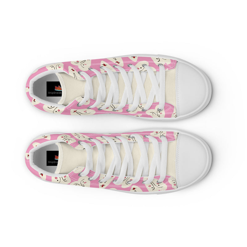 Champagne Toast High Top #265 - Lifestyle Shot | HA!LO Canvas Sneakers