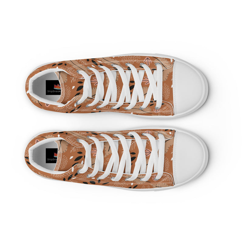 Autumn Leaf High Top #274 - Lifestyle Shot | HA!LO Canvas Sneakers