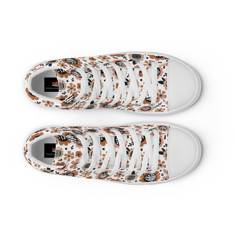 Gingerbread Cookie High Top #277 - Lifestyle Shot | HA!LO Canvas Sneakers