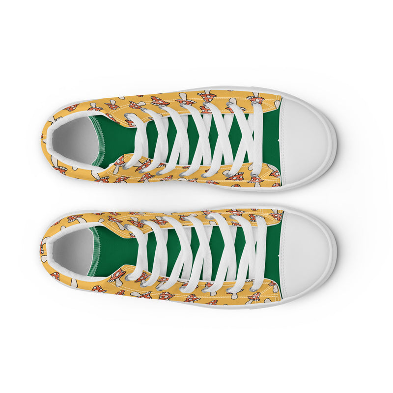 Dancing Flamingo High Top #307 - Lifestyle Shot | HA!LO Canvas Sneakers