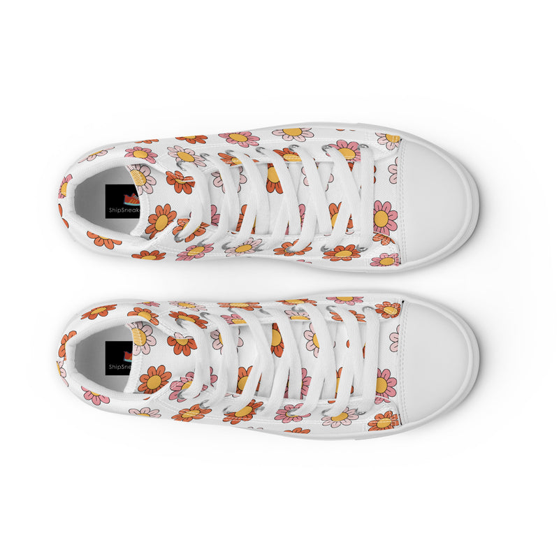 Daisy Sun High Top #308 - Lifestyle Shot | HA!LO Canvas Sneakers