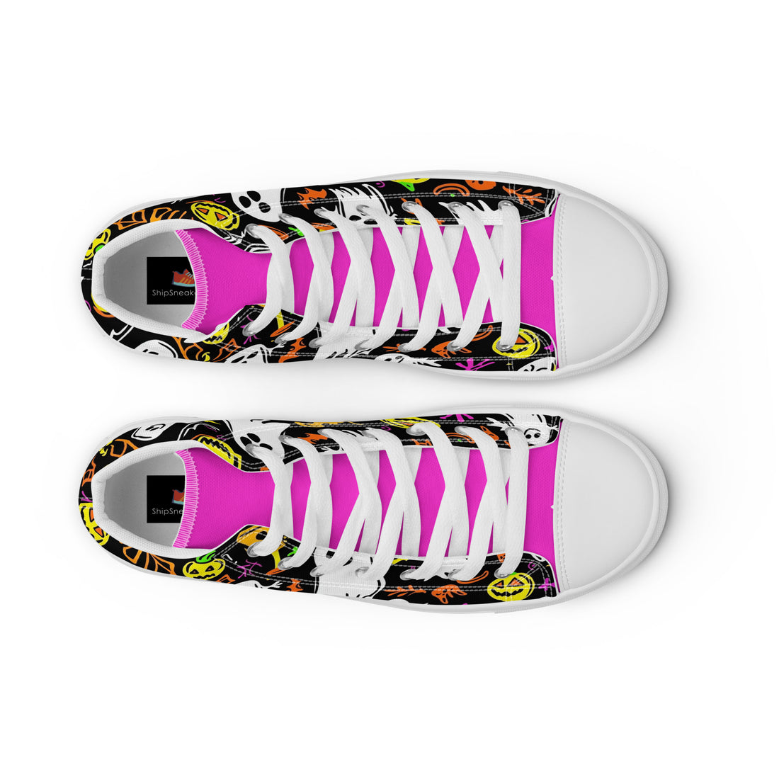 Women's Halloween Ghost Party High Tops 341 - ShipSneakers.com