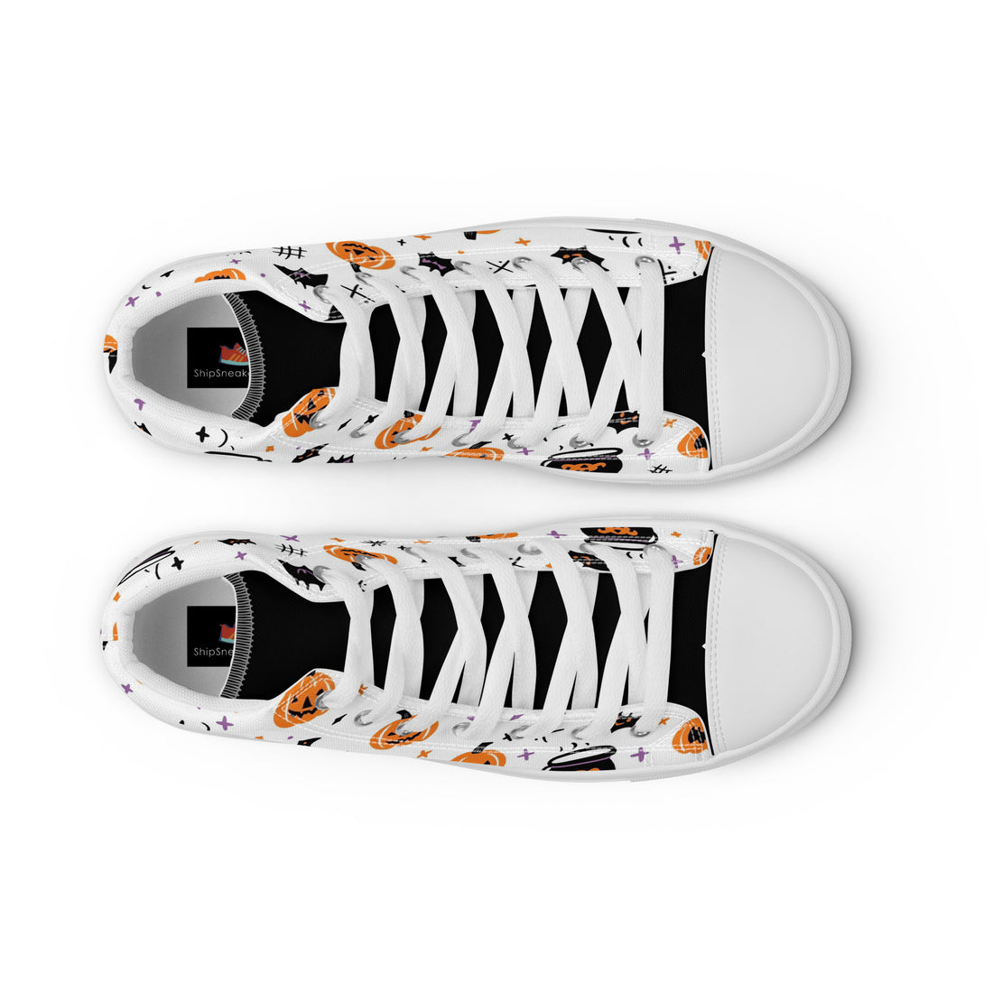 Women's Halloween High Top Sneakers 343 - ShipSneakers.com