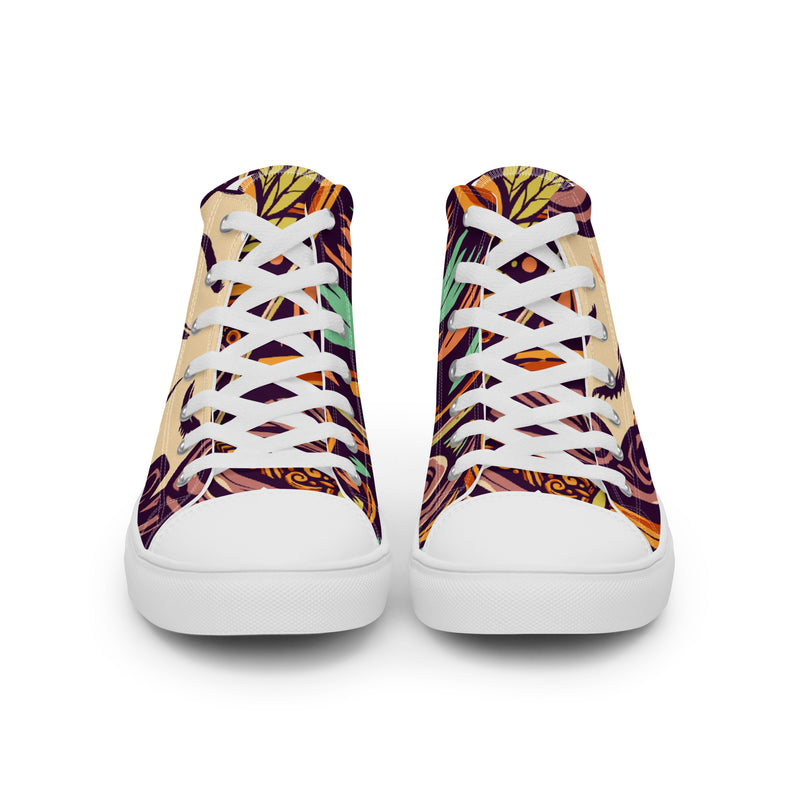 Rainbow Pride High Top #46 - Close Up Detail | HA!LO Canvas Sneakers