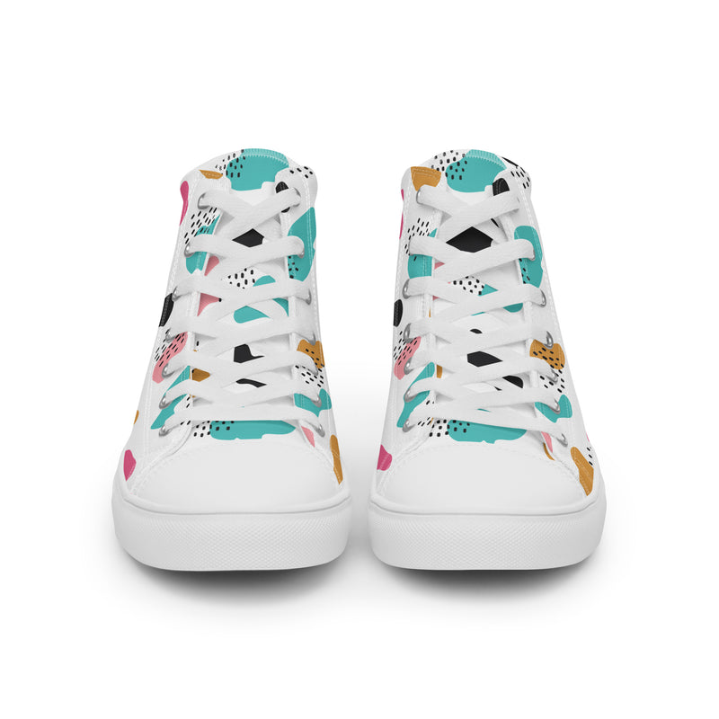 Summer Treats High Top #139 - Close Up Detail | HA!LO Canvas Sneakers