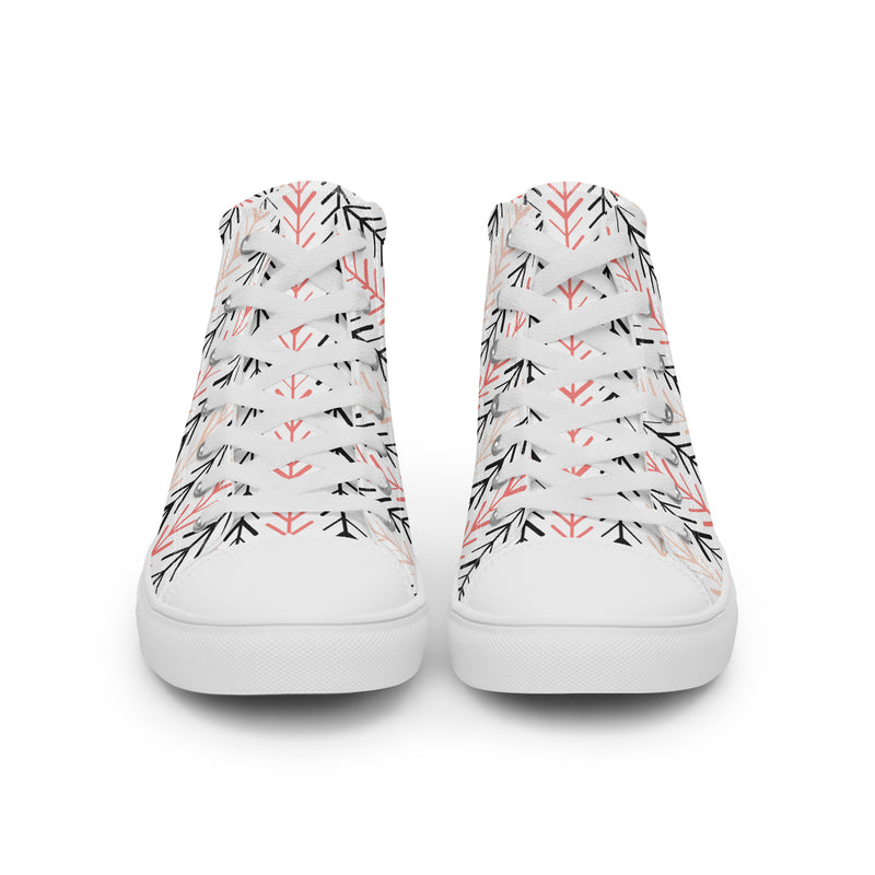 Arrow Tree High Top #178 - Close Up Detail | HA!LO Canvas Sneakers